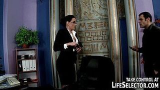 Stealing secretary is punished by irate boss - porn video