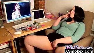 Sexy Smoking Beauty Secretly Screwed - porn video