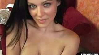 Hot amateur messy handjob - porn video