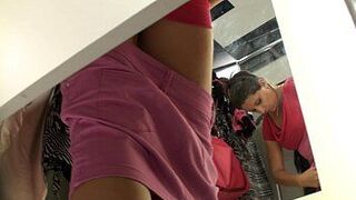spyng in a dressing room spying in the changing room - porn video