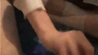 My girlfriend jerks me off until I cum - porn video