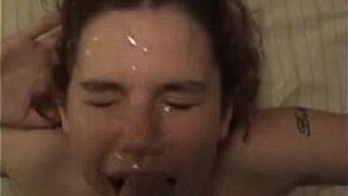 Nice teen blowjob with huge facial - porn video