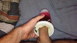Mineirinho testing homemade artificial pussy - porn video