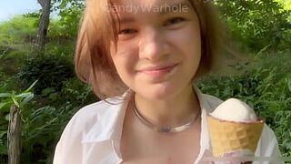 fed a young nympho ice cream and dick - porn video