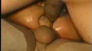 Two cocks in one ass - porn video